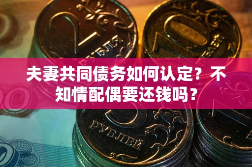 济南夫妻共同债务如何认定？不知情配偶要还钱吗？
