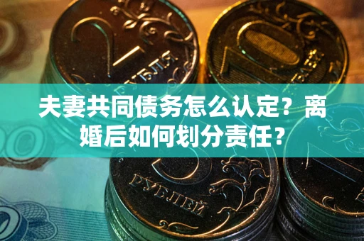 济南夫妻共同债务怎么认定？离婚后如何划分责任？